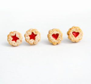 Marmeladenkeks Ohrstecker Miniature food - Stern
