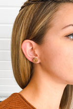 Florale Ohrstecker Holz - Laser - Wood - rund - Muster - Boho - Pflanzen