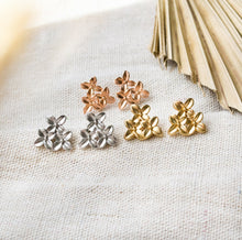 Blumenohrstecker  - Ohrstecker - Blüten - Hochzeit - Blumen - schlicht