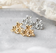 Blumenohrstecker  - Ohrstecker - Blüten - Hochzeit - Blumen - schlicht