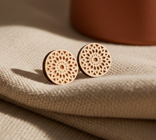 Mandala Ohrstecker Holz