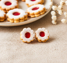 Marmeladenkeks Ohrstecker Miniature food - Kreis