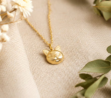 Katzen Kette - Matt Goldfarben