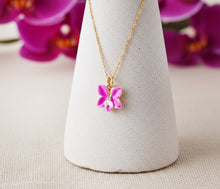 Orchideen Kette - Goldfarben - Blüte