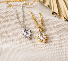 Kristall Tropfen - Kristallkette - Gold / Silber Kette - Brautschmuck