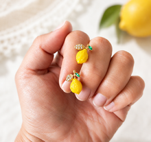 Lemon Ohrstecker - Zitronen Goldfarben - Früchte