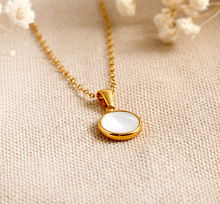 Perlmutt Muschel Kette in Gold / Silber - Muschel