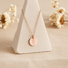 Never give up - Spruchkette