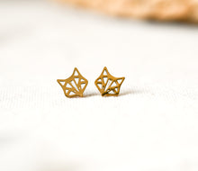 Geometrischer Fuchs - Ohrstecker Edelstahl