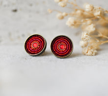 Summer Ohrstecker - Red - Bronze