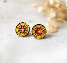 Summer Ohrstecker - Yellow - Bronze