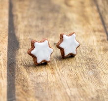 Zimtstern Groß - Ohrstecker Miniaturefood - Weihnachten