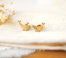 Wal Ohrstecker - Edelstahl - Goldfarben / Silberfarben