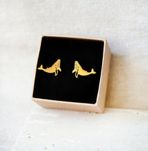 Wal Ohrstecker - Edelstahl - Goldfarben / Silberfarben