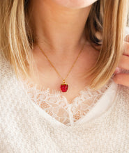 Himbeeren Kette - Gold Silber - Früchte - Obst -  Herbst Beeren
