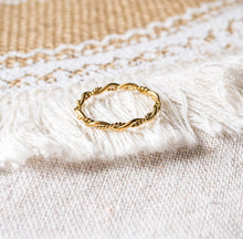 Filigraner gedrehter Ring - Edelstahl geflochten