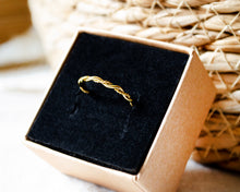 Filigraner gedrehter Ring - Edelstahl geflochten