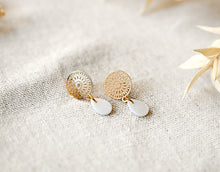 Filigrane Ohrringe - Gold Stecker