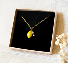 Lemon Kette - Zitronen Goldfarben