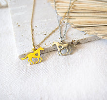 Pferde Kette - Edelstahl / 925er Sterlingsilber - Geschenk - Horse - Tier