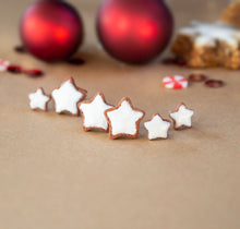 Zimtstern Groß Ohrstecker - Weihnachtsplätzchen