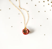 Granatapfel Kette - Goldfarben - Frucht 925er