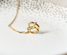 Brezel Kette - Brezeln Herz Gold Silber