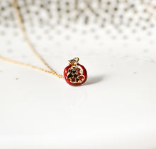 Granatapfel Kette - Goldfarben - Frucht 925er