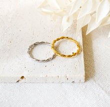 Filigraner gedrehter Ring - Edelstahl geflochten