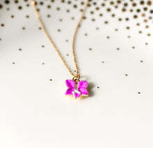 Orchideen Kette - Goldfarben - Blüte