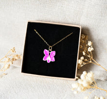 Orchideen Kette - Goldfarben - Blüte