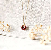 Granatapfel Kette - Goldfarben - Frucht 925er