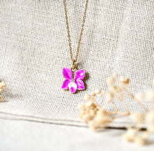 Orchideen Kette - Goldfarben - Blüte