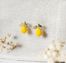 Lemon Ohrstecker - Zitronen Goldfarben - Früchte
