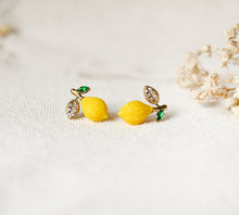Lemon Ohrstecker - Zitronen Goldfarben - Früchte