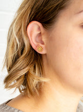 Mandala Blumen Ohrstecker - Goldfarben / Rosegoldfarben / Silberfarben - Edelstahl Boho - Geometrisch