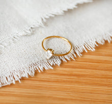 Wassertropfen - Ring - 18K Vergoldeter Edelstahl