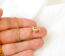 Dackel Hunde Kette - Glänzend Edelstahl