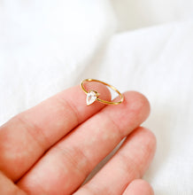 Wassertropfen - Ring - 18K Vergoldeter Edelstahl