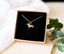 Dackel Hunde Kette - Glänzend Edelstahl