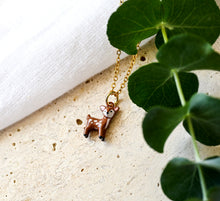 Rehkitz Bambi Kette - Goldfarben / Silberfarben