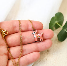 Rehkitz Bambi Kette - Goldfarben / Silberfarben