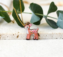 Rehkitz Bambi Kette - Goldfarben / Silberfarben