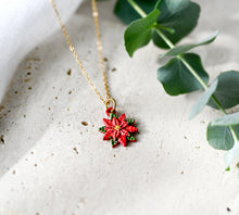 Weihnachtsstern Kette - Goldfarben - Blüte