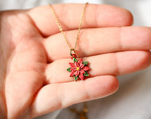Weihnachtsstern Kette - Goldfarben - Blüte