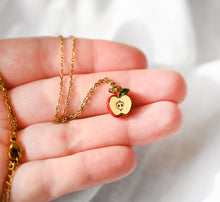Apfel Kette - Goldfarben