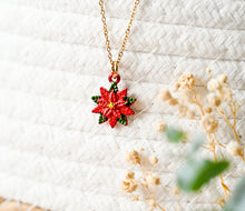 Weihnachtsstern Kette - Goldfarben - Blüte