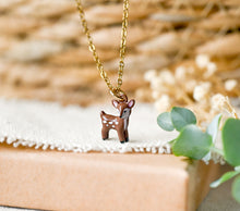 Rehkitz Bambi Kette - Goldfarben / Silberfarben