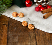 Franzbrötchen Ohrringe Miniature food Version 2 - Zimtbrötchen - Gebäck