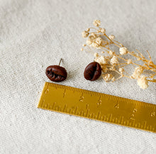 Kaffeebohnen Ohrstecker Miniaturefood